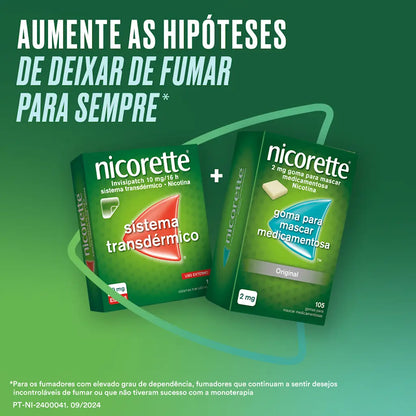 NICORETTE® 105 gomas para mascar medicamentosas 4 mg - Menta Fresca