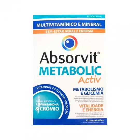 Farmodiética Absorvit Metabolic Activ x30 Comprimidos