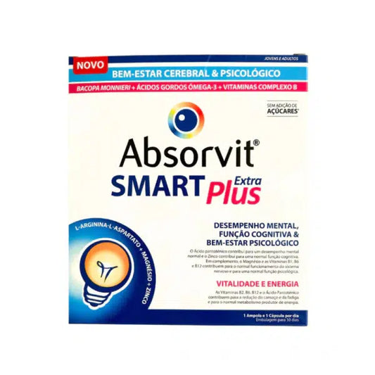 Farmodiética Absorvit Smart Exta Plus 30 Cápsulas + 30 Ampolas