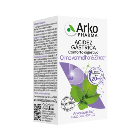 Arkopharma ARKOCÁPSULAS Olmo Vermelho & Zinco 40 cáps