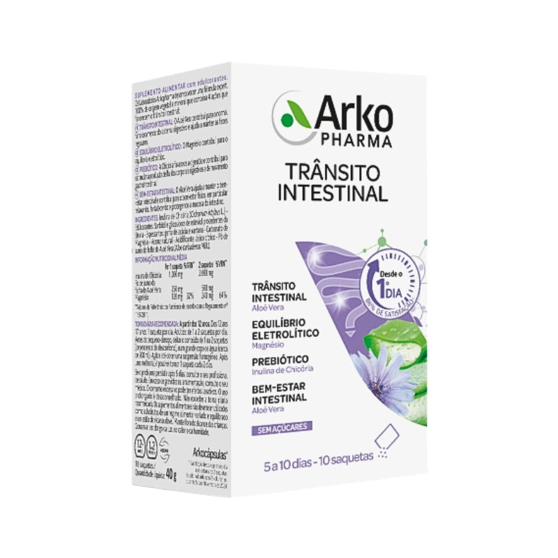 Arkopharma ARKOCÁPSULAS Trânsito Intestinal 10 Saquetas