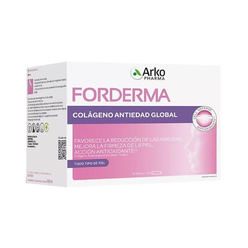 Arkopharma FORDERMA Colagénio Anti-Idade Global 30 sticks