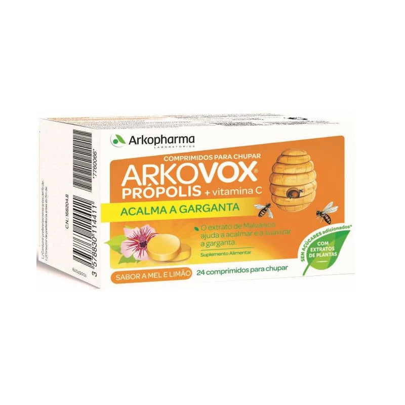 Arkopharma ARKOVOX PROPOLIS+ VIT C MEL/LIMAO COMP X 24