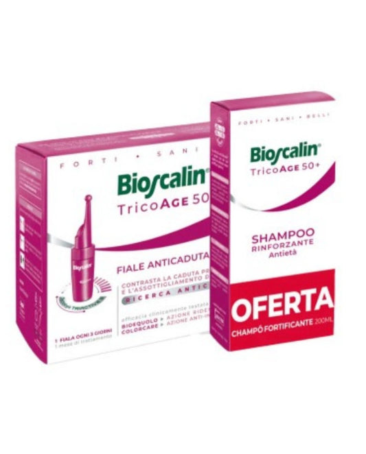 Bioscalin TRICOAGE 50+ BIOSCALIN TRICOAGE50+ AMP 10x3,5ML + OFERTA CHAMP FORT. 200ML