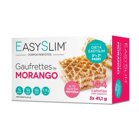Farmodiética Easyslim Gaufrett Morango 41,1g x3