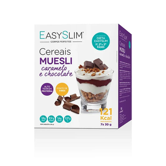 Farmodiética Easyslim Muesli Cereais Caram/Choc 30g x7