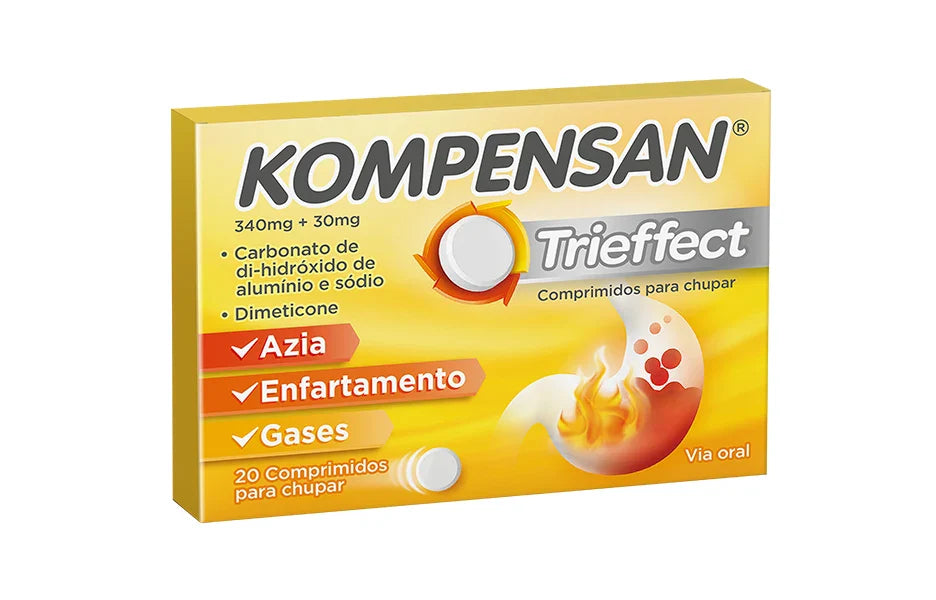Kenvue KOMPENSAN® TRIEFFECT - 20 comprimidos para chupar