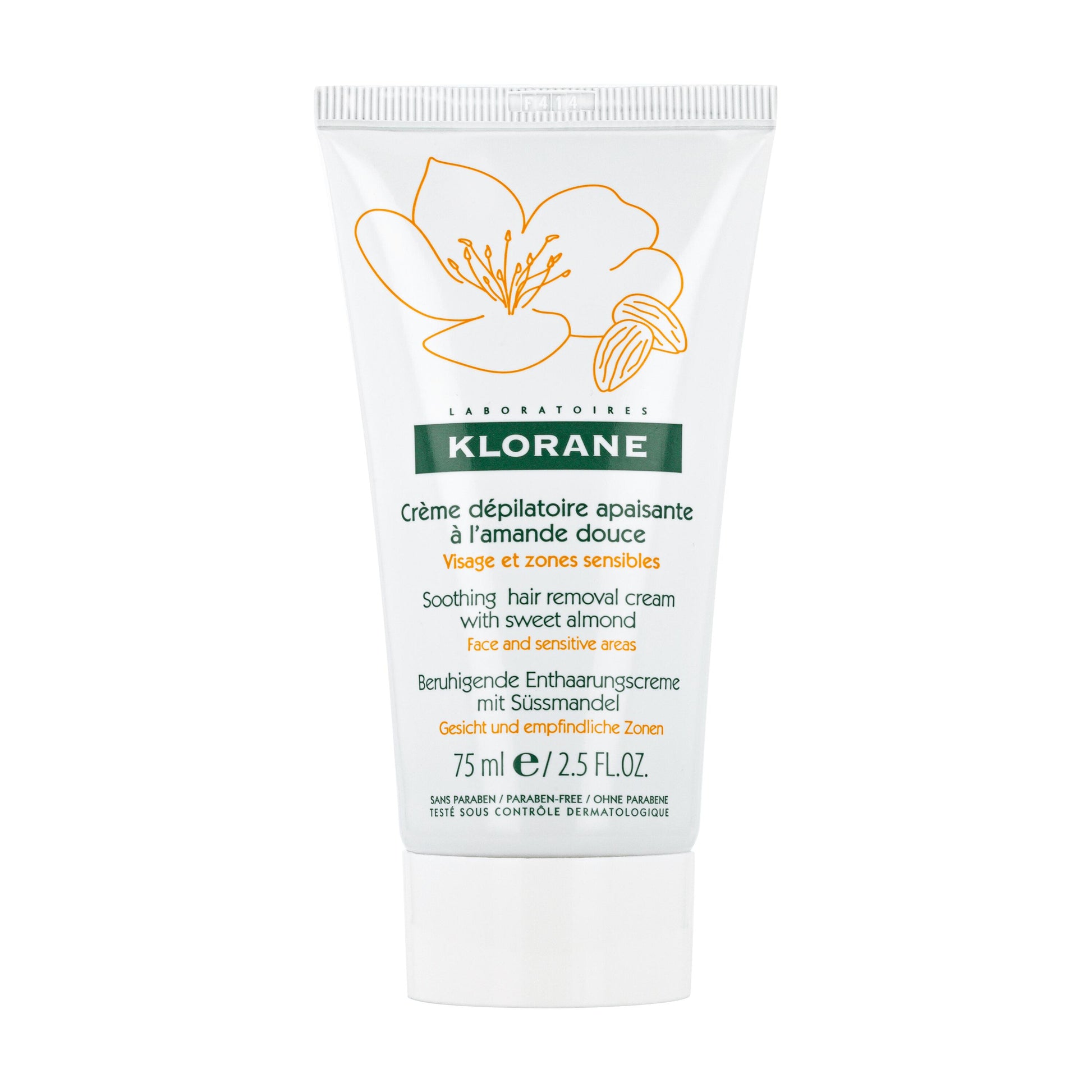 Klorane Depilatórios Creme com Amêndoas Doces pele sensível
