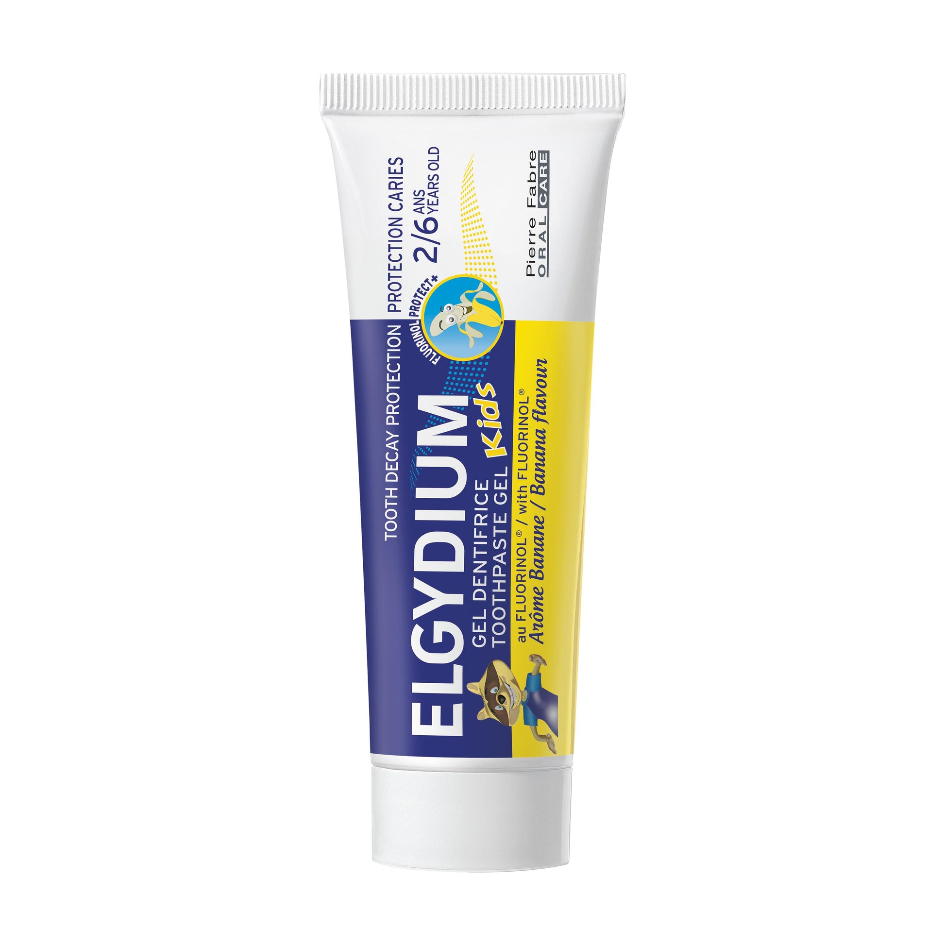 Oral Care ELGYDIUM Kids - Gel Dentífrico Banana dos 2 aos 6 anos