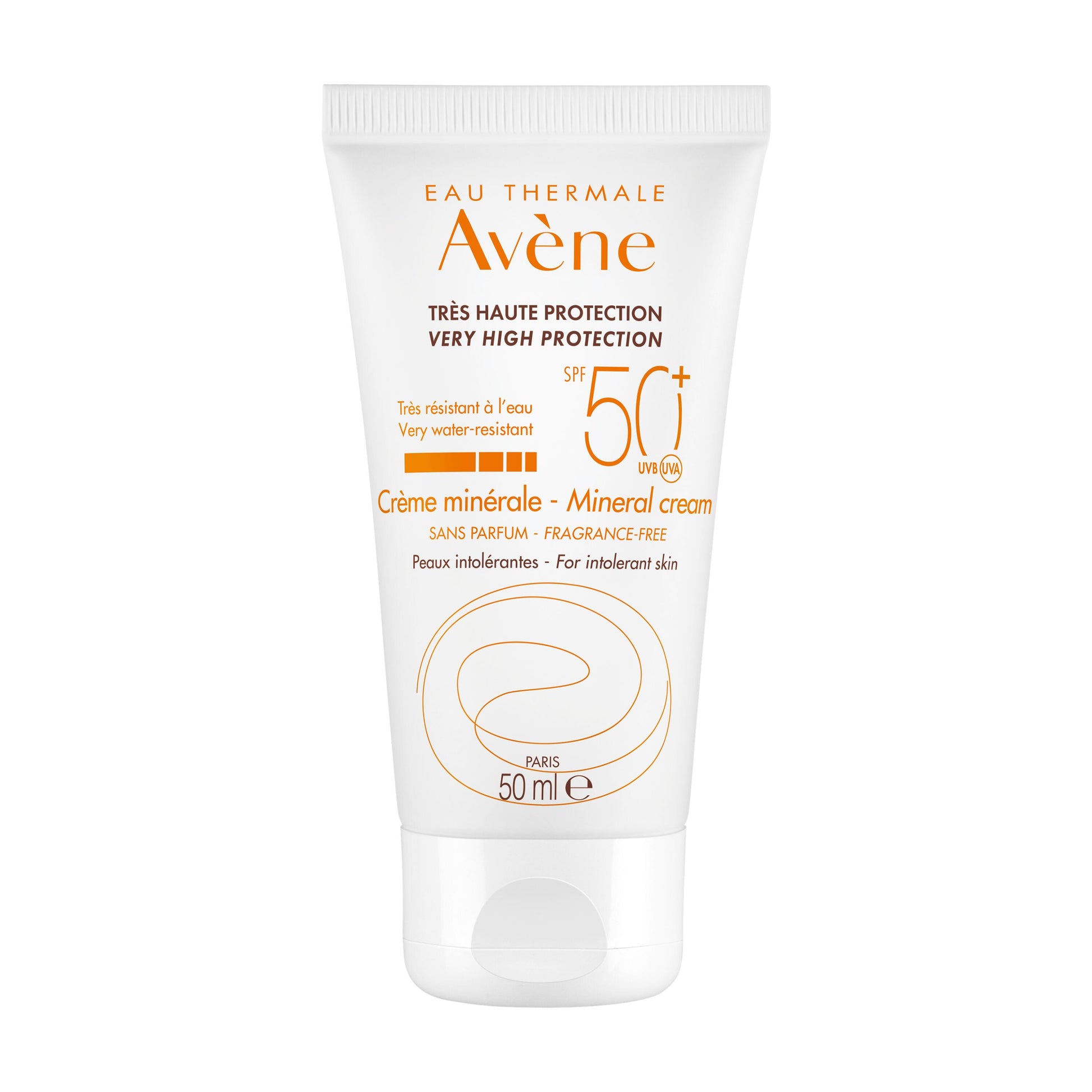 Eau Thermale Avène Avène Protetor Solar Rosto Creme Mineral SPF 50+ Pele Intolerante e Alérgica