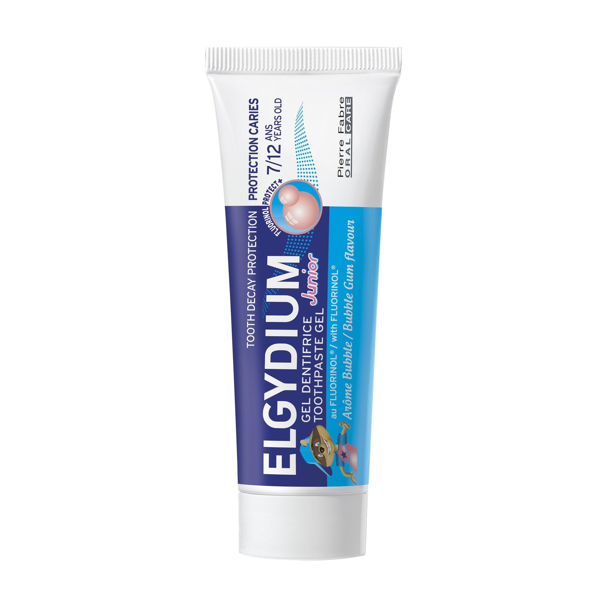 Oral Care ELGYDIUM Junior Bubble Sabor a Pastilha Elástica - Gel Dentífrico para crianças toothpaste