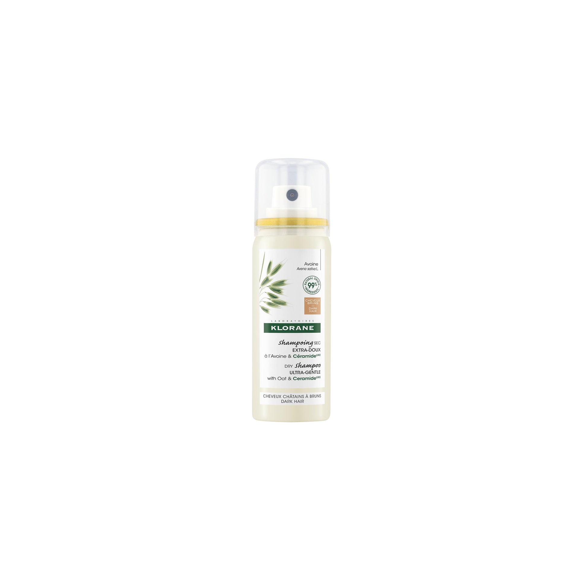 Klorane Champô Seco com Cor Cabelo Castanho AVEIA BIO