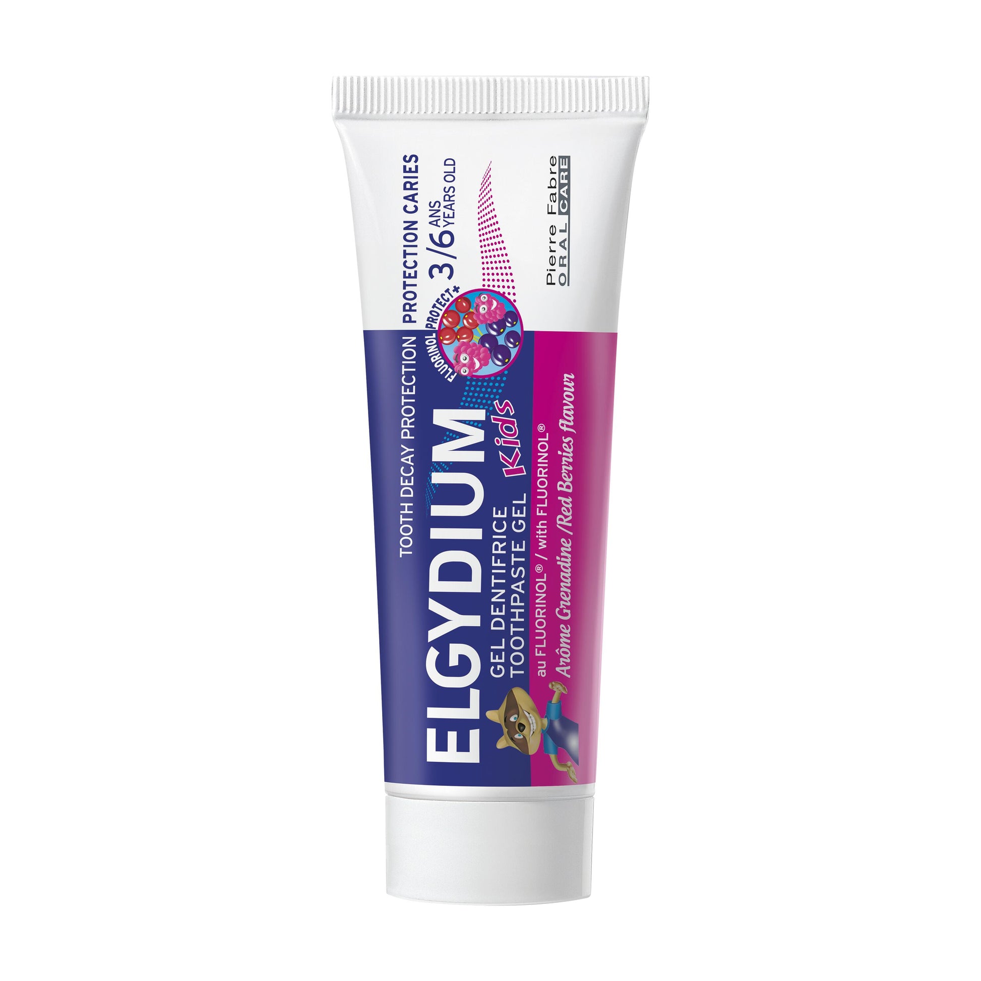 Oral Care ELGYDIUM Kids Sabor Frutos Silvestres - Gel Dentífrico para crianças