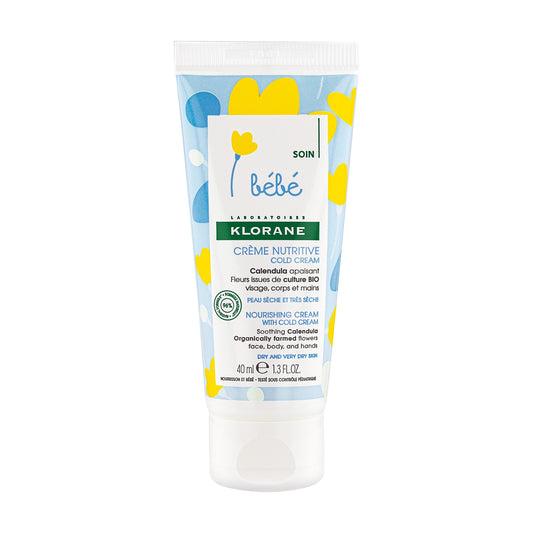 Klorane Calêndula BIO Creme Nutritivo com Cold Cream bebé pele seca a muito seca