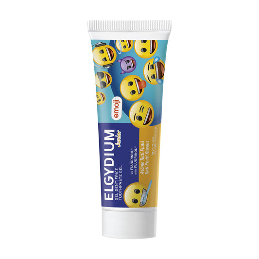 Oral Care ELGYDIUM Junior EMOJI Sabor Tutti Frutti Pasta dentífrica para crianças1400ppm