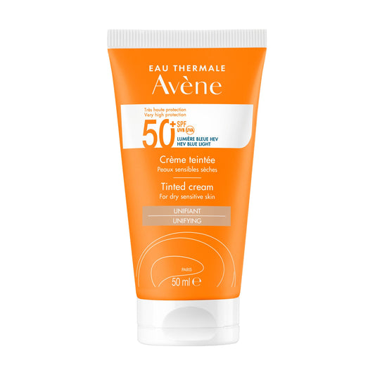 Eau Thermale Avène Avène Protetor Solar Rosto com Cor SFP 50+ Pele Sensível e Seca